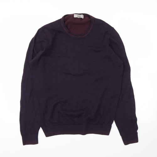 M&S Mens Red   Pullover Sweatshirt Size M