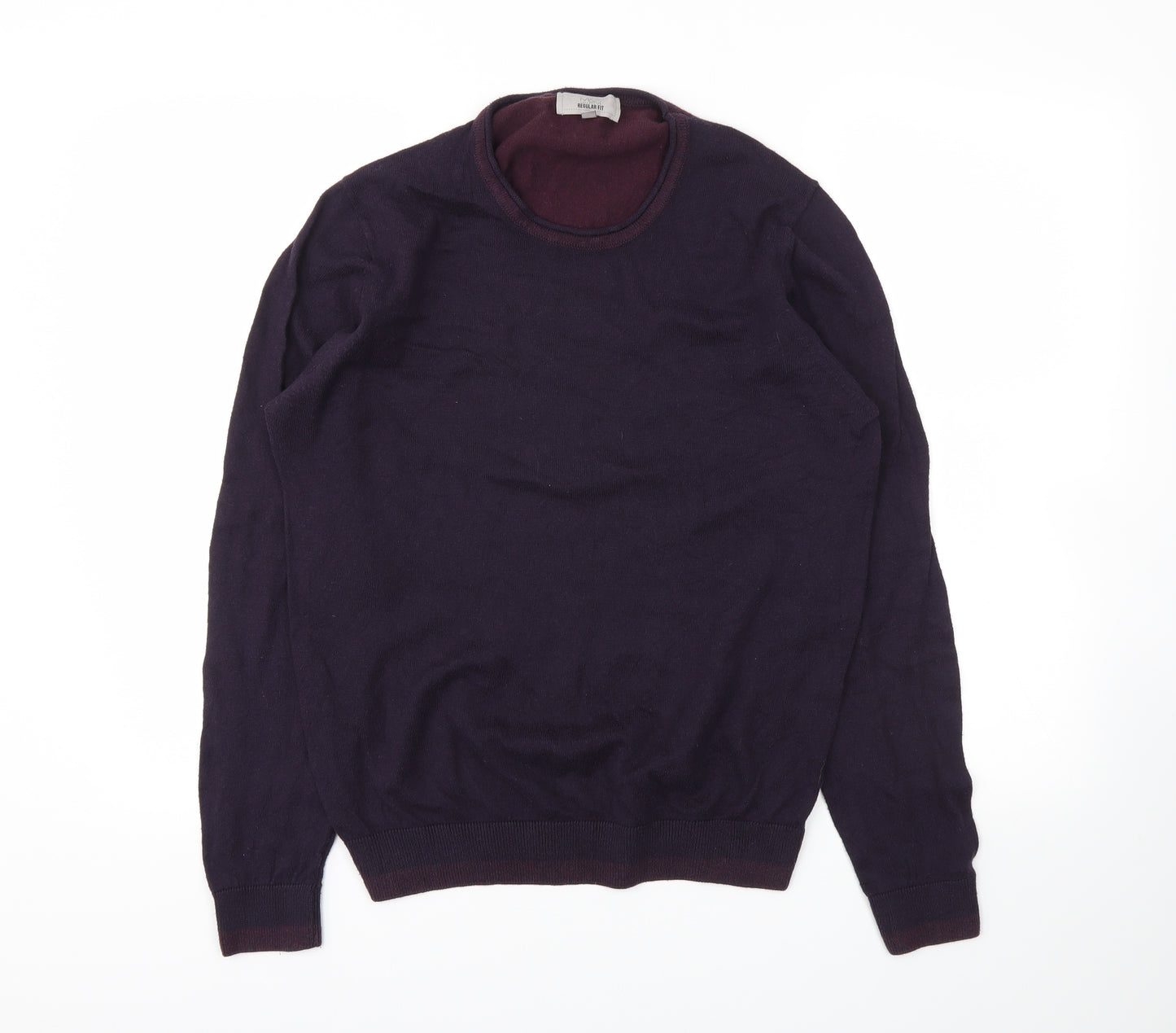 M&S Mens Red   Pullover Sweatshirt Size M