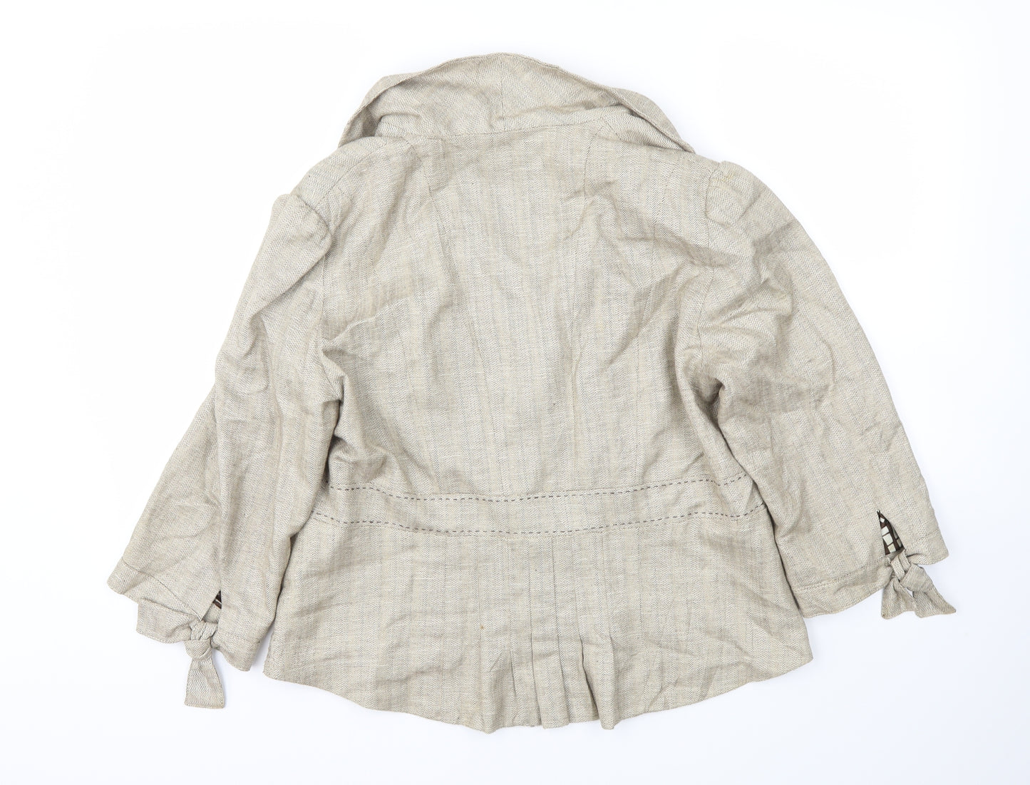 PER UNA  Womens Beige   Shorts Suit Blazer Size 16