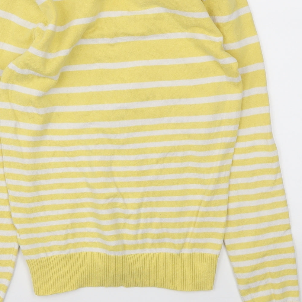 Primark Womens Yellow Striped  Basic T-Shirt Size 14