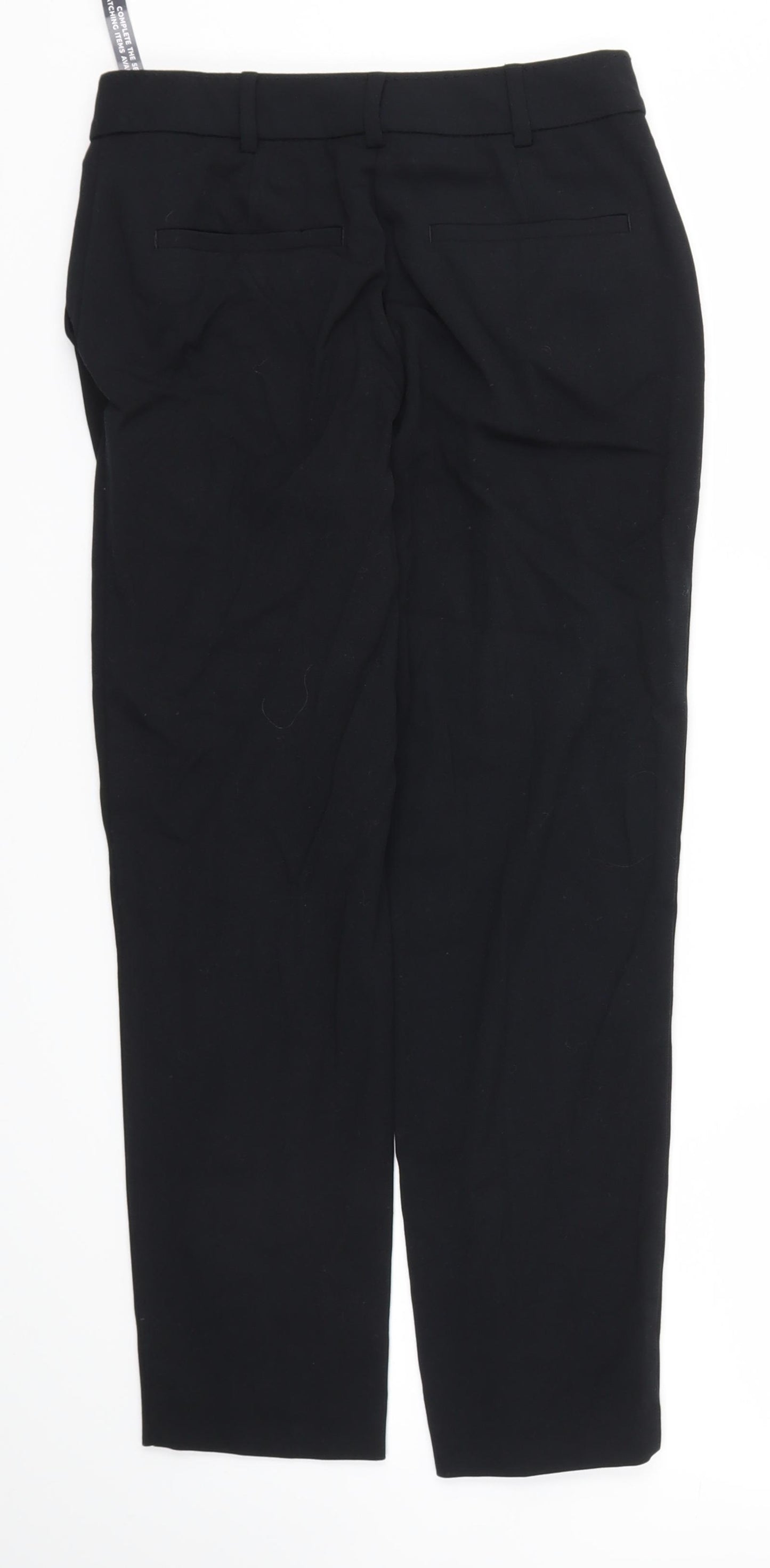 M&S Womens Black   Trousers  Size 6 L25 in