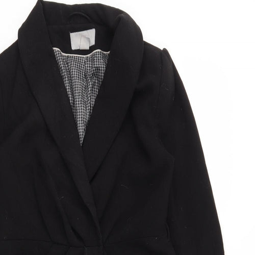 H&M Womens Black   Jacket Coat Size 8