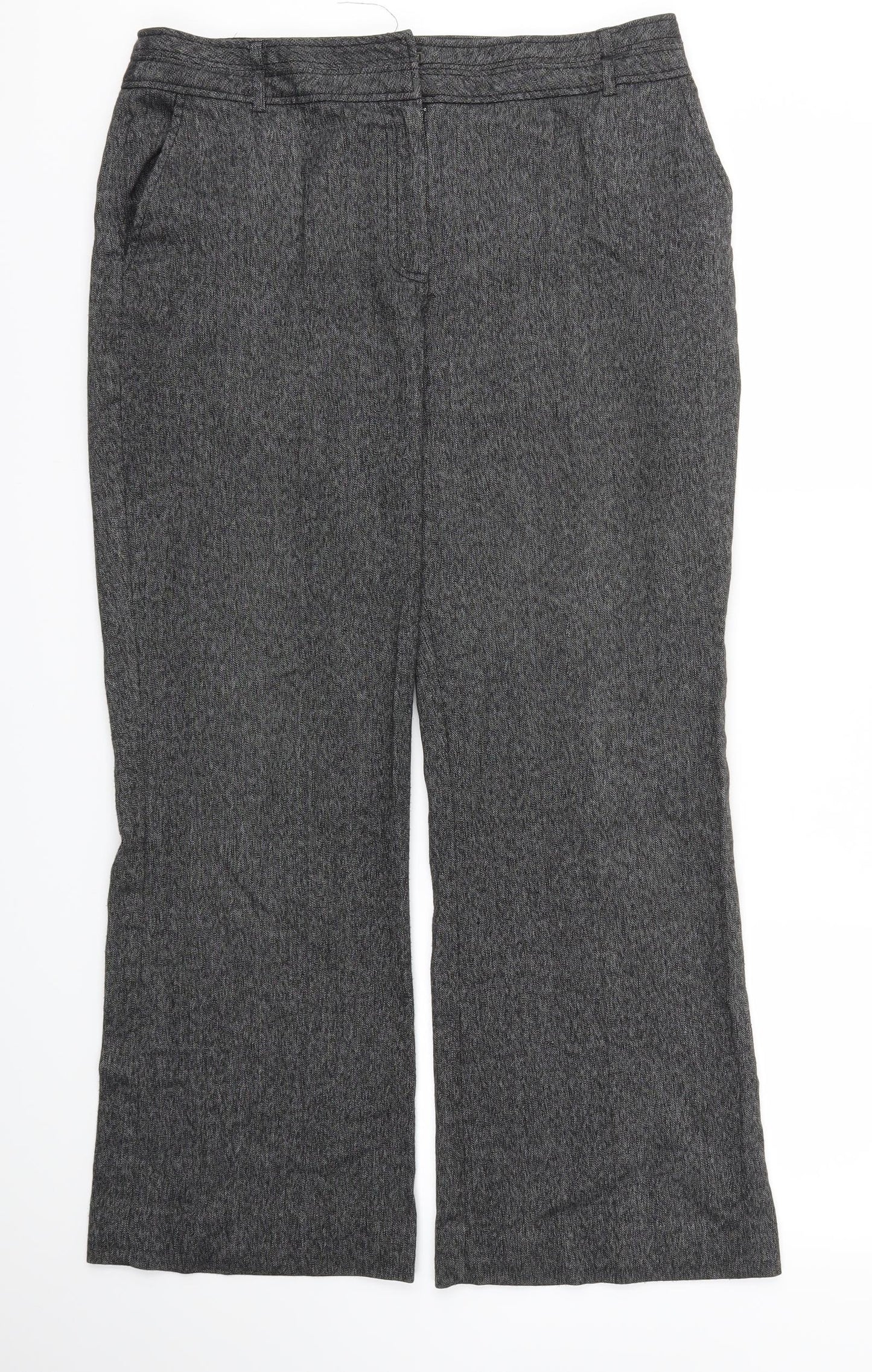 Soon Womens Grey   Trousers  Size 14 L28 in
