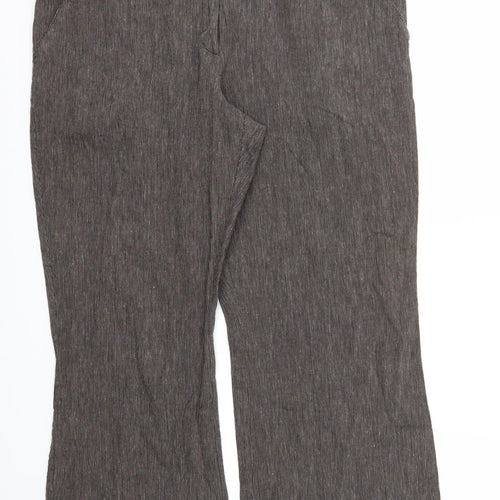 18 Womens Brown   Trousers  Size M L27 in