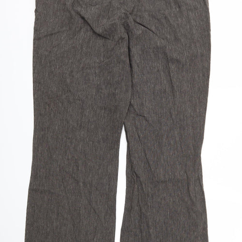 18 Womens Brown   Trousers  Size M L27 in
