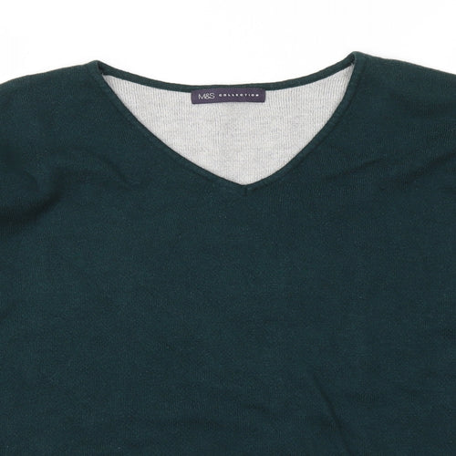 M&S Womens Green   Pullover Jumper Size 18
