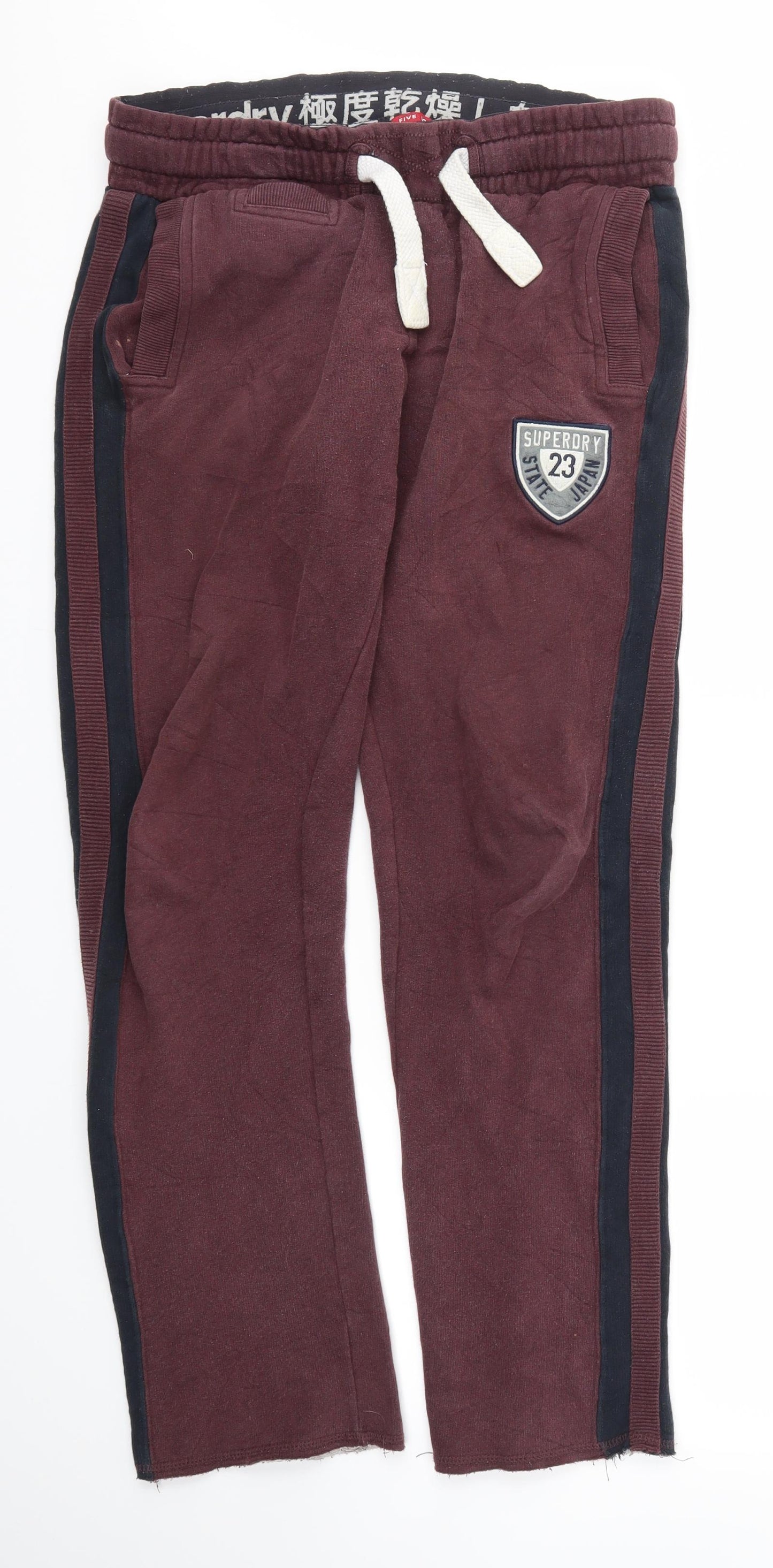 FIVE JOGGER Mens Red   Jogger Trousers Size M L31 in - Stretch waistband