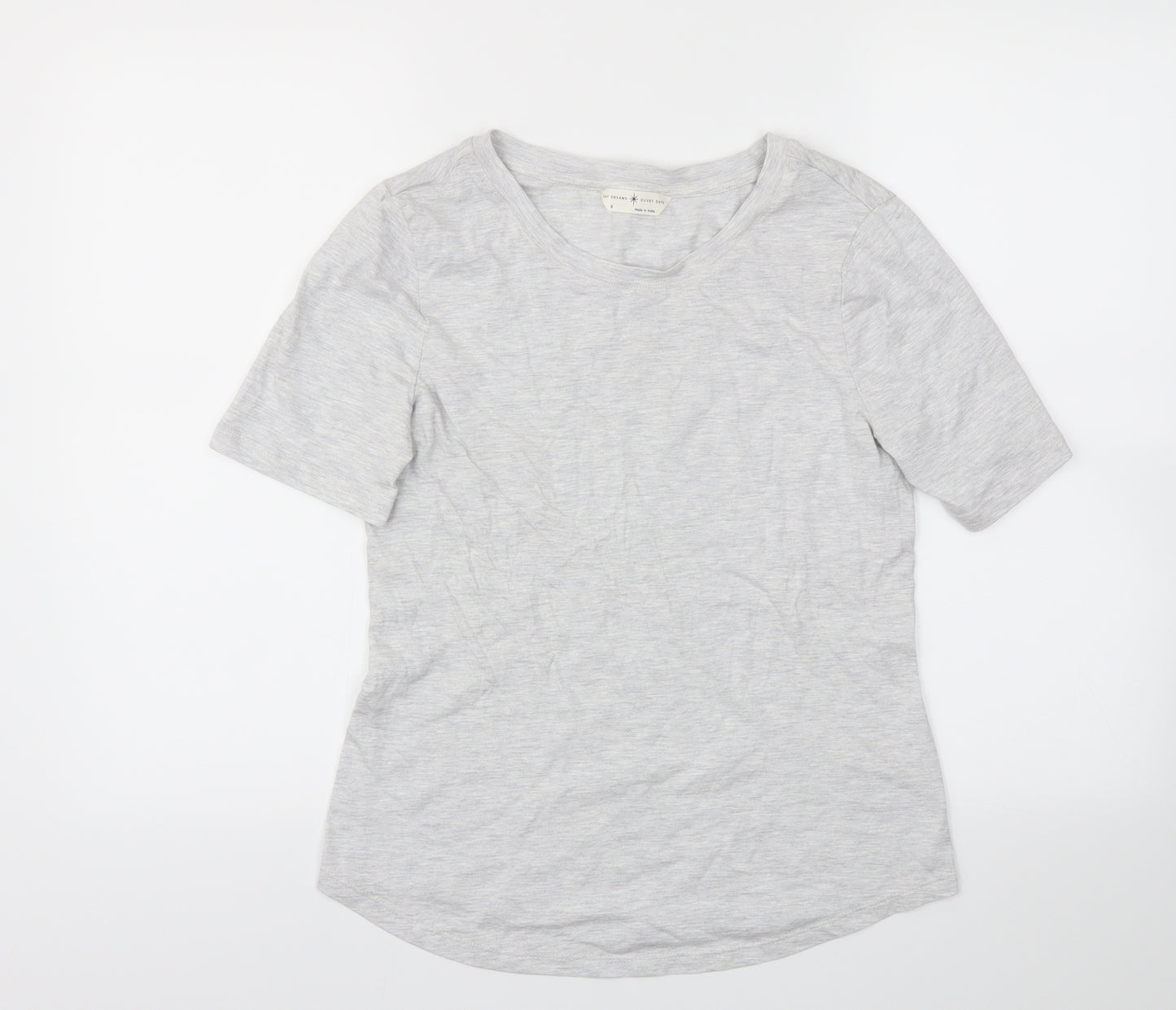 Day dreams  Womens Grey   Basic T-Shirt Size 6