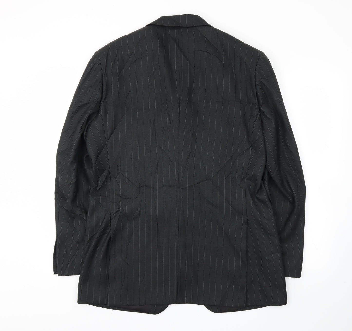 Milan Mens Black Striped  Jacket Blazer Size 40