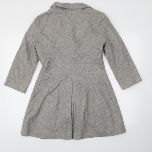 Topshop Womens Grey   Jacket Coat Size 10