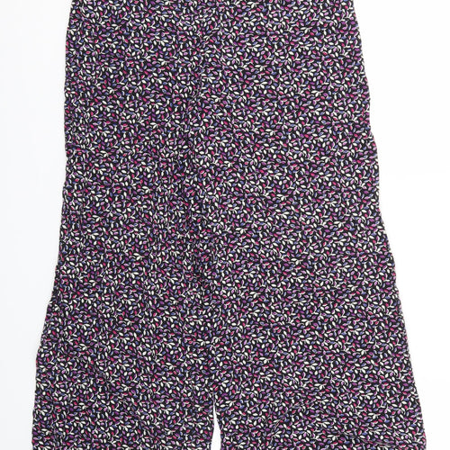 F&F Womens Purple Floral  Trousers  Size 10 L24 in