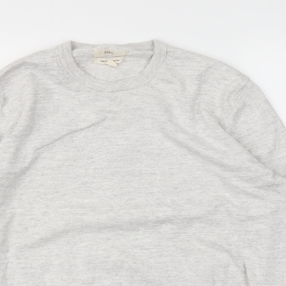 M&S Mens Grey   Pullover Sweatshirt Size XL