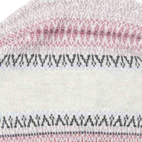 M&S Womens Ivory Argyle/Diamond  Cardigan Jumper Size 20