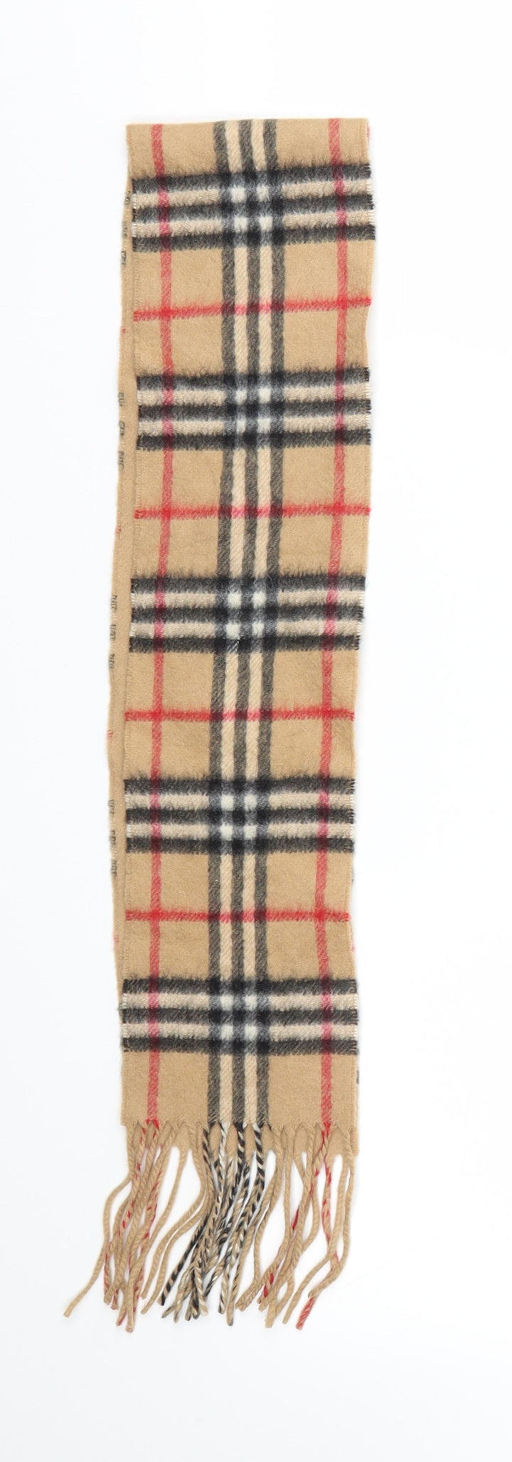 Preworn Womens Brown Check   Scarf