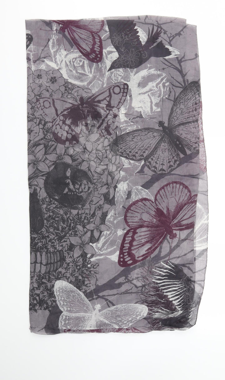 Preworn Womens Purple Animal Print   Scarf