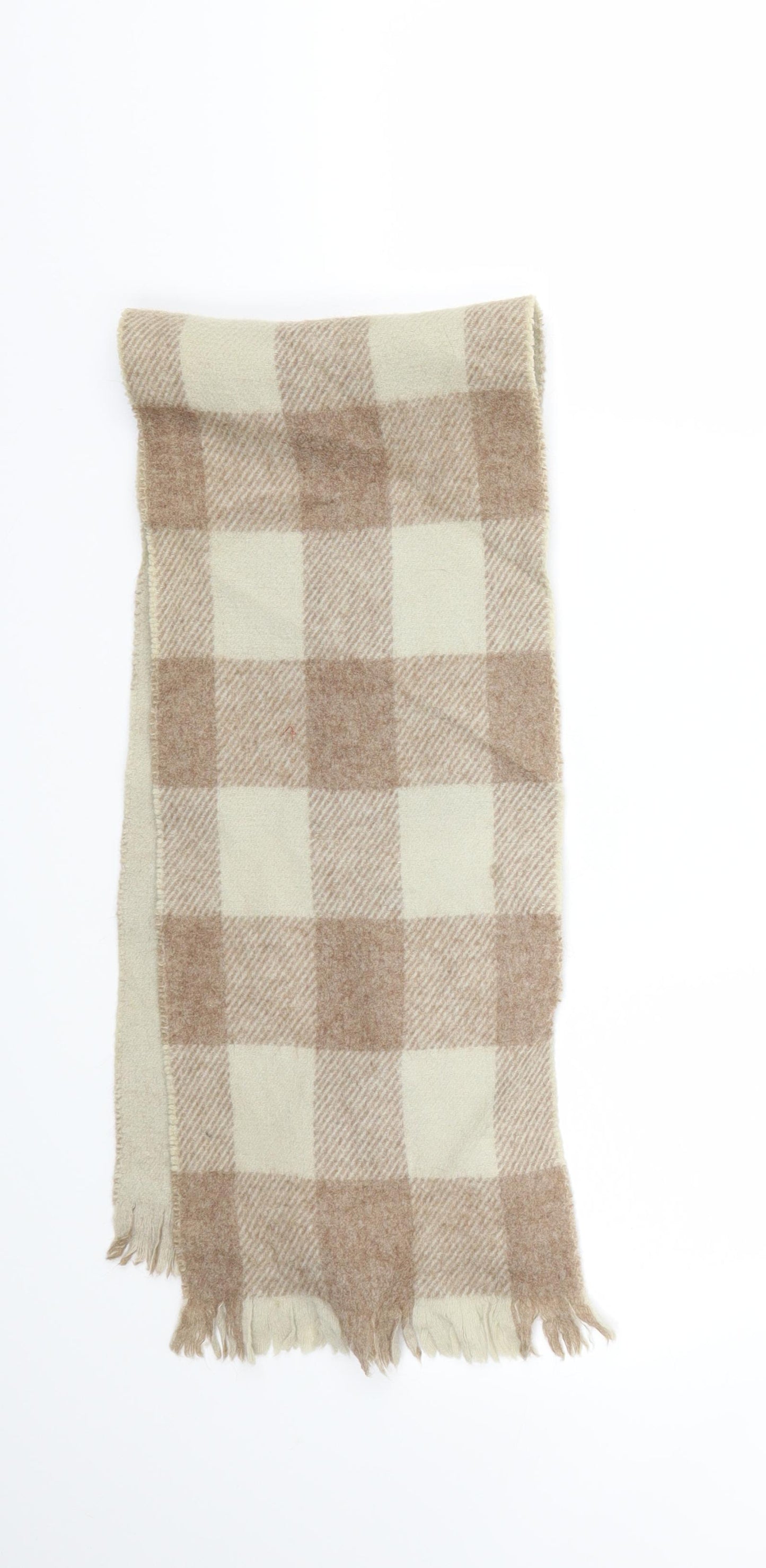 Preworn Girls Brown Check  Scarf Scarves & Wraps Size Regular