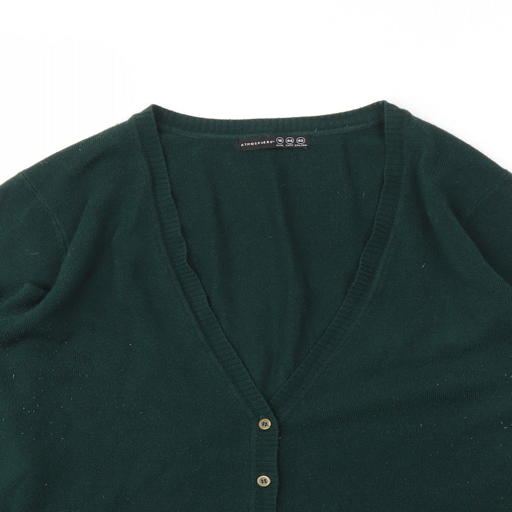 Primark Womens Green   Cardigan Jumper Size 16