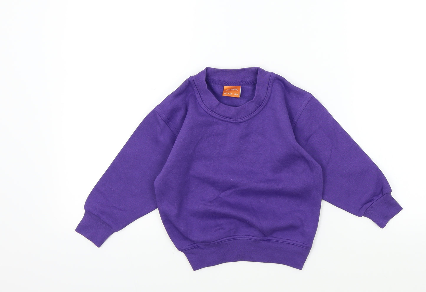 Uneek Girls Purple   Pullover Jumper Size 3 Years  - School jumper