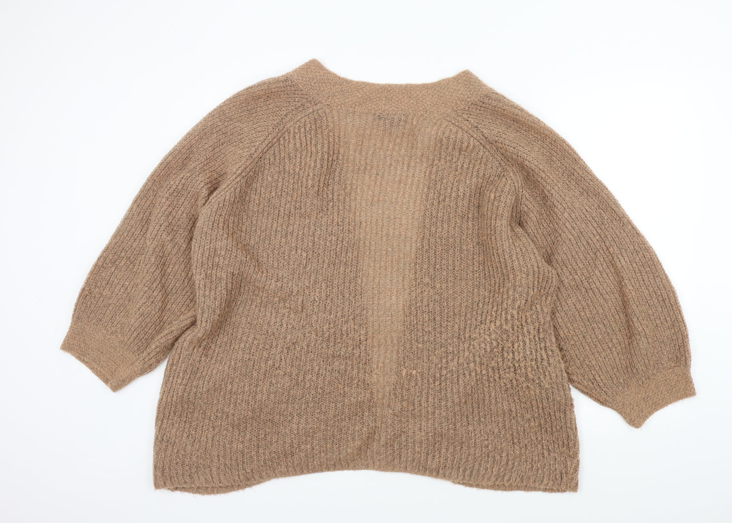 Topshop Womens Brown   Cardigan Jumper Size 10