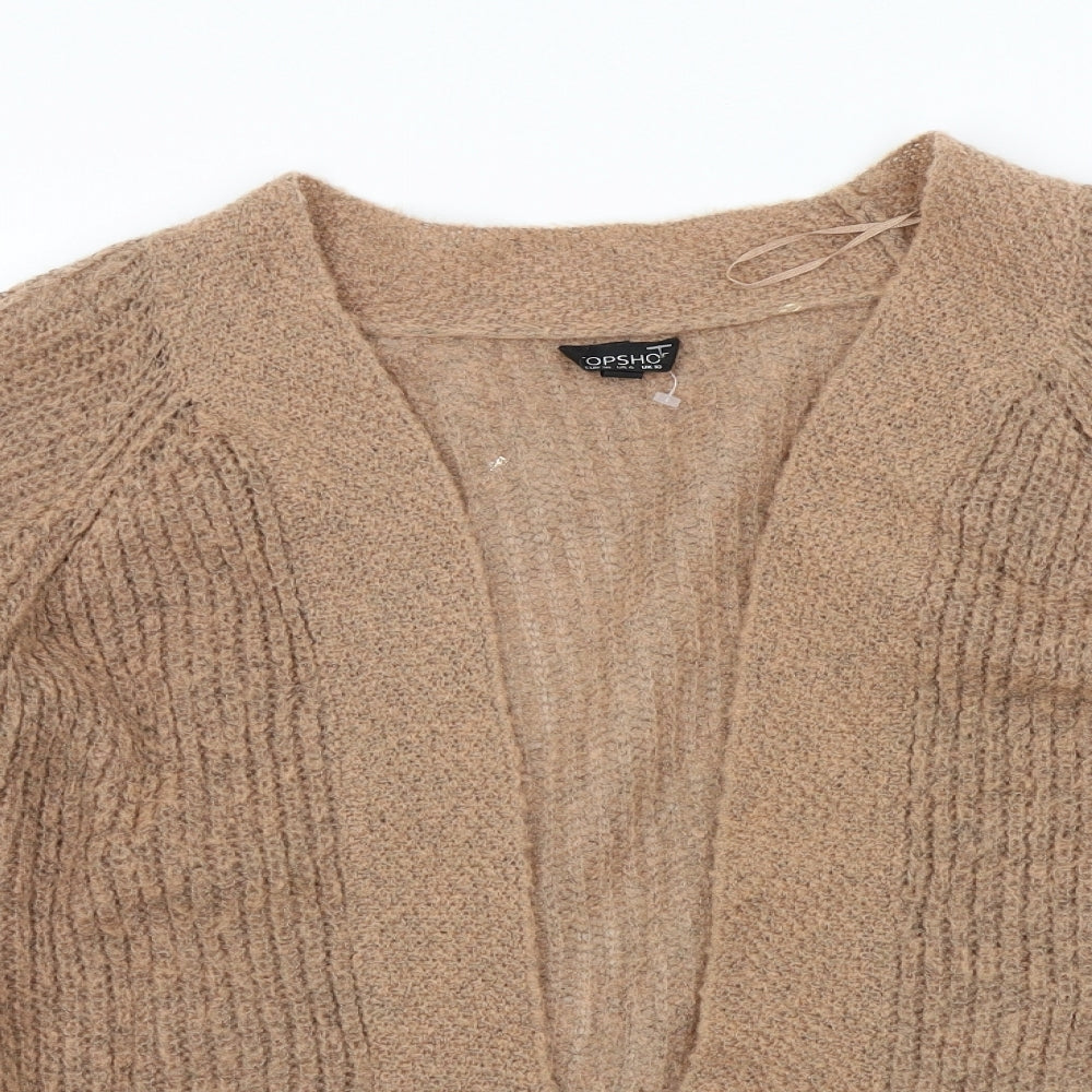 Topshop Womens Brown   Cardigan Jumper Size 10