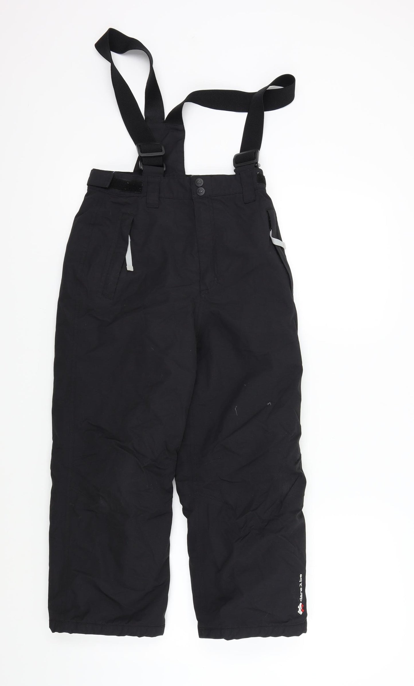 Dare 2 Be Boys Black   Quilted Ski Trousers Size 7-8 Years