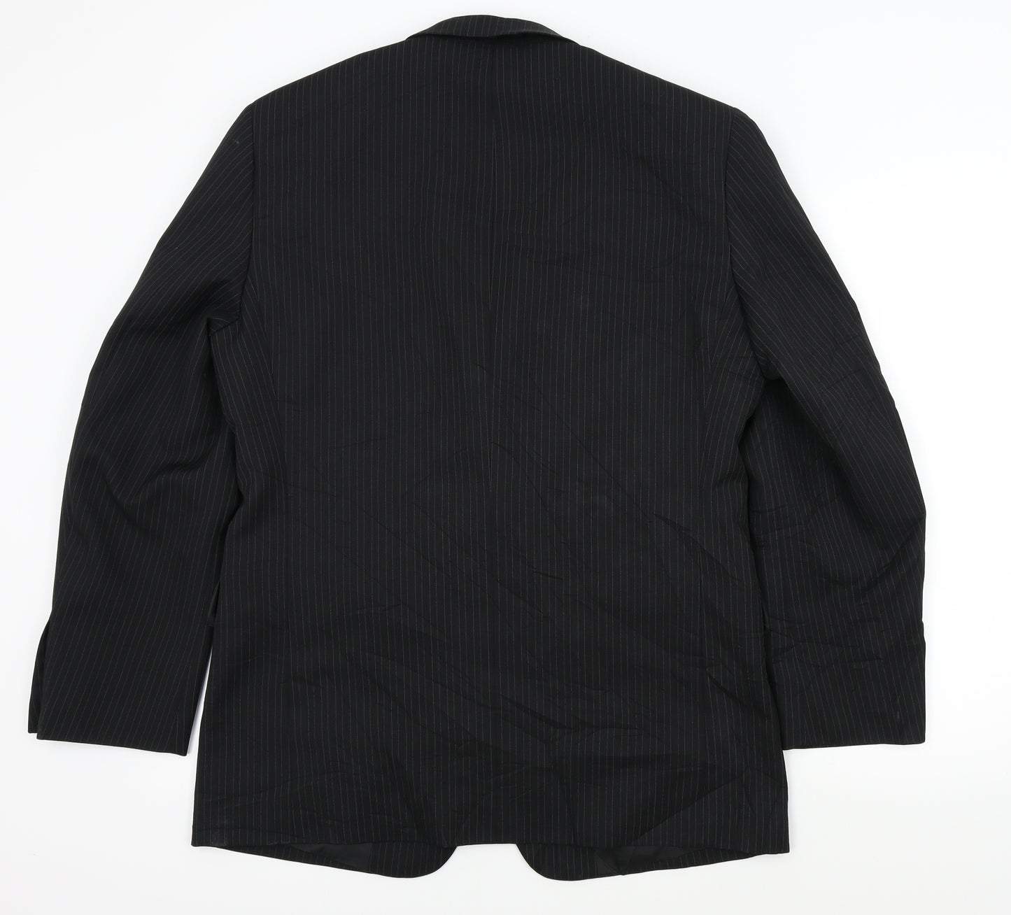 Taylor & Wright Mens Black Striped  Jacket Blazer Size XL