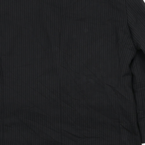 Taylor & Wright Mens Black Striped  Jacket Blazer Size XL