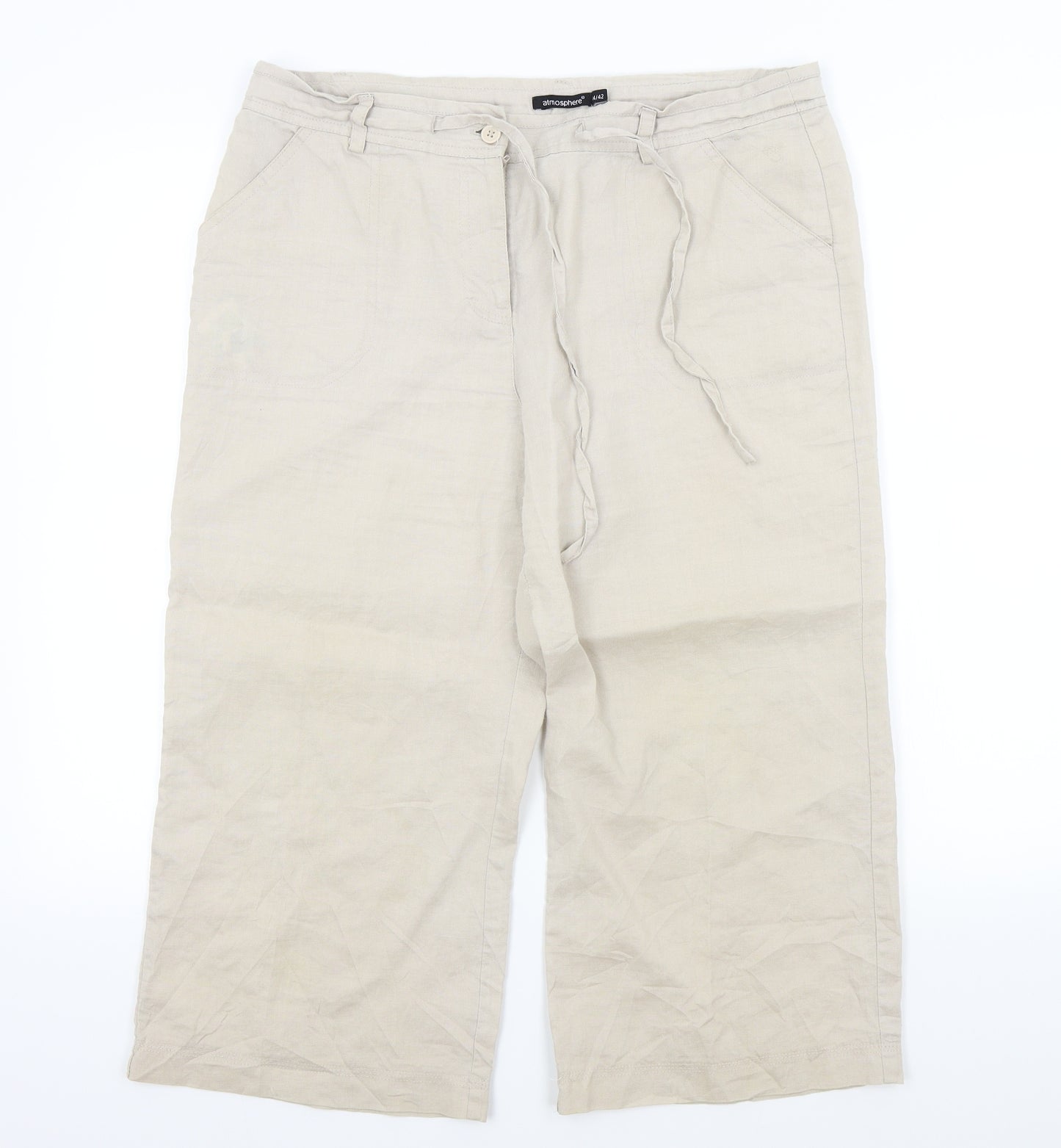 Primark Womens Beige   Trousers  Size 14 L20 in