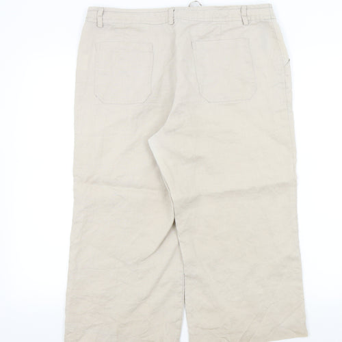 Primark Womens Beige   Trousers  Size 14 L20 in