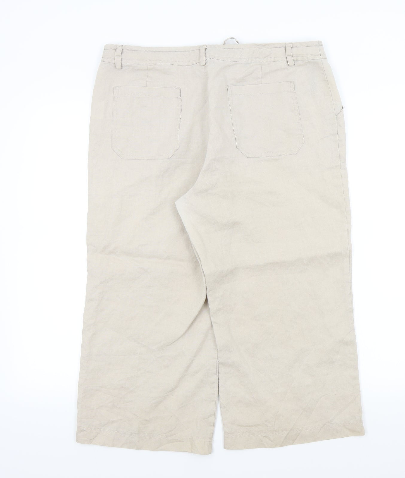 Primark Womens Beige   Trousers  Size 14 L20 in
