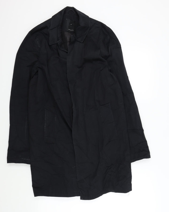 New Look Womens Black   Overcoat Jacket Size XS