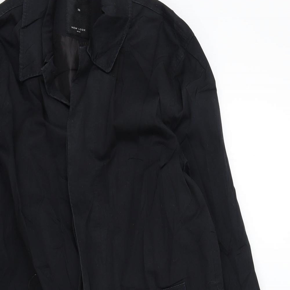 New Look Womens Black   Overcoat Jacket Size XS