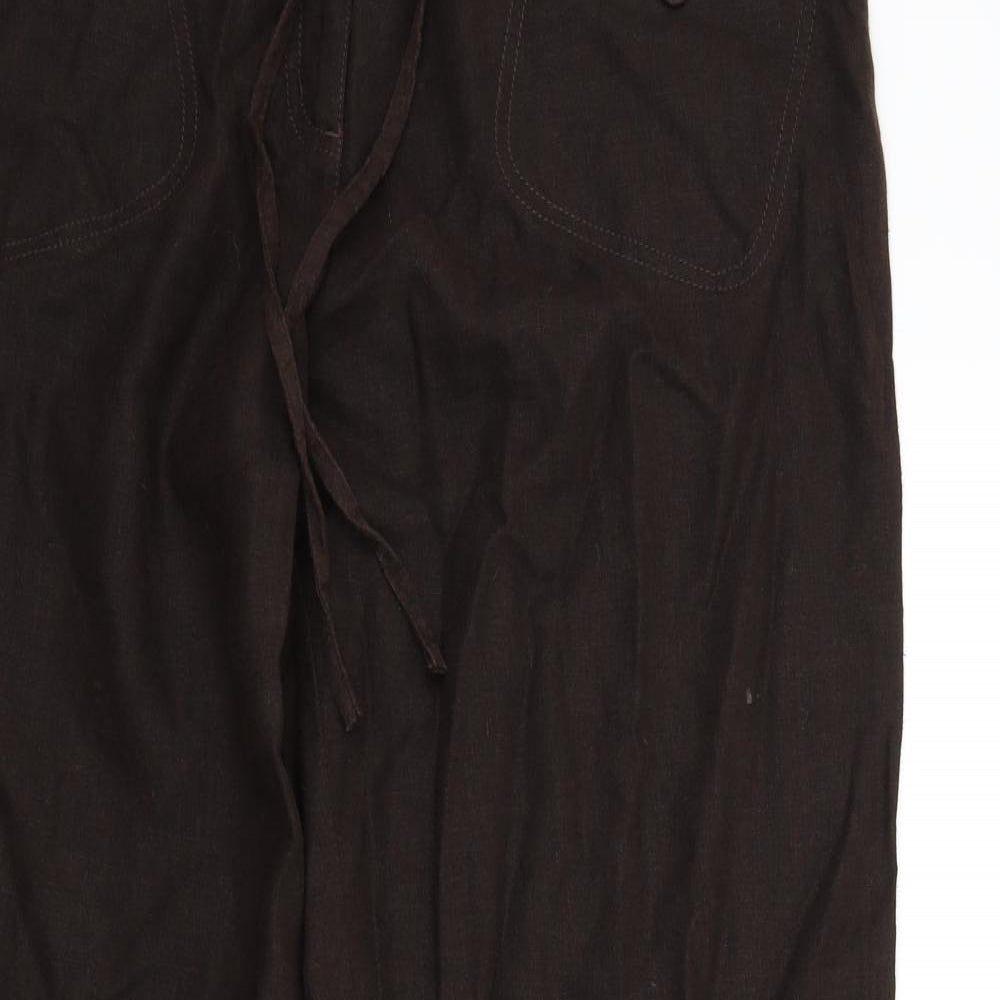 NEXT Womens Brown   Trousers  Size 14 L32 in