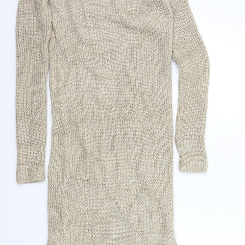 ASOS Womens Brown   Jumper Dress  Size 8  - open shoulders