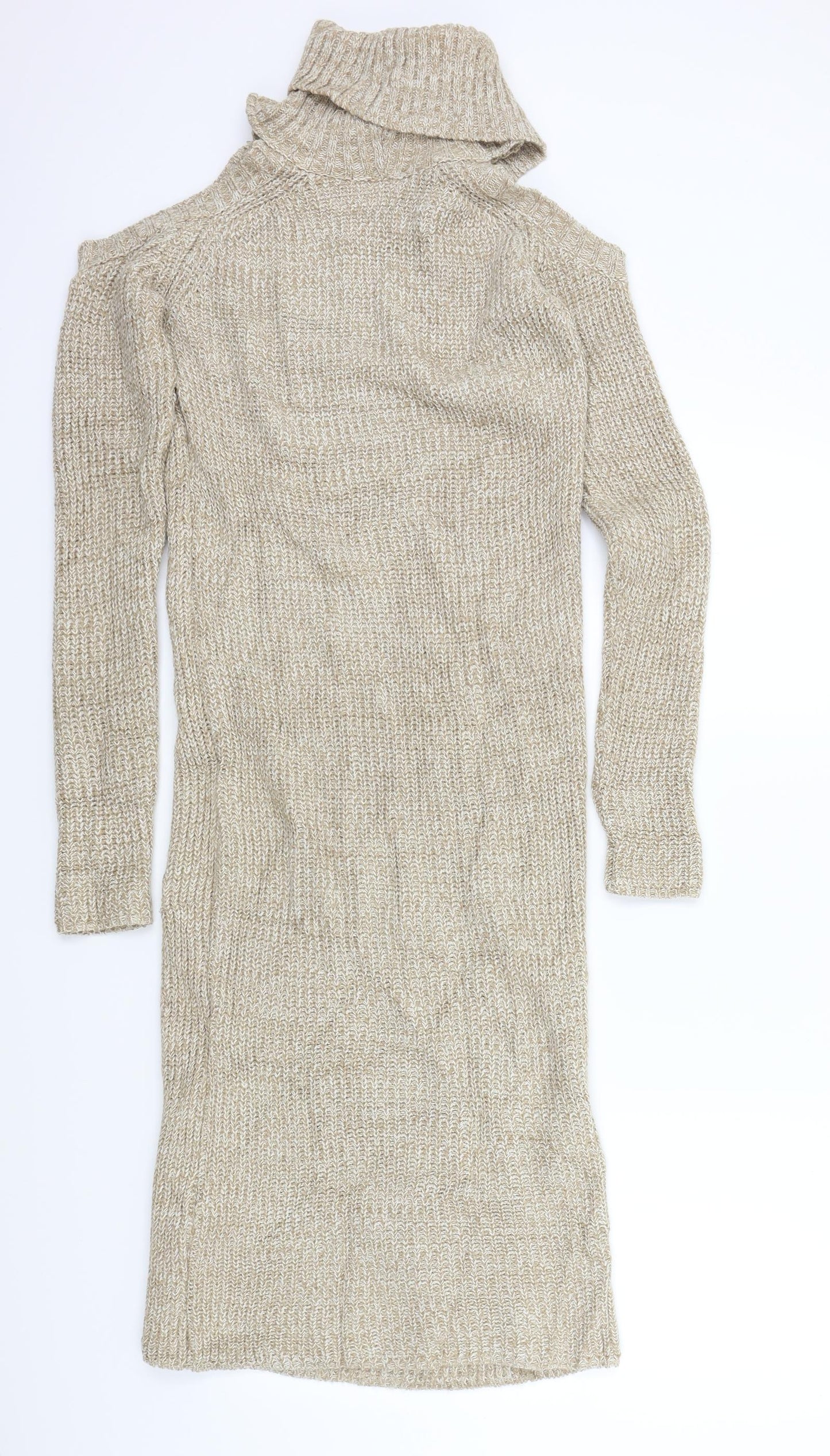 ASOS Womens Brown   Jumper Dress  Size 8  - open shoulders
