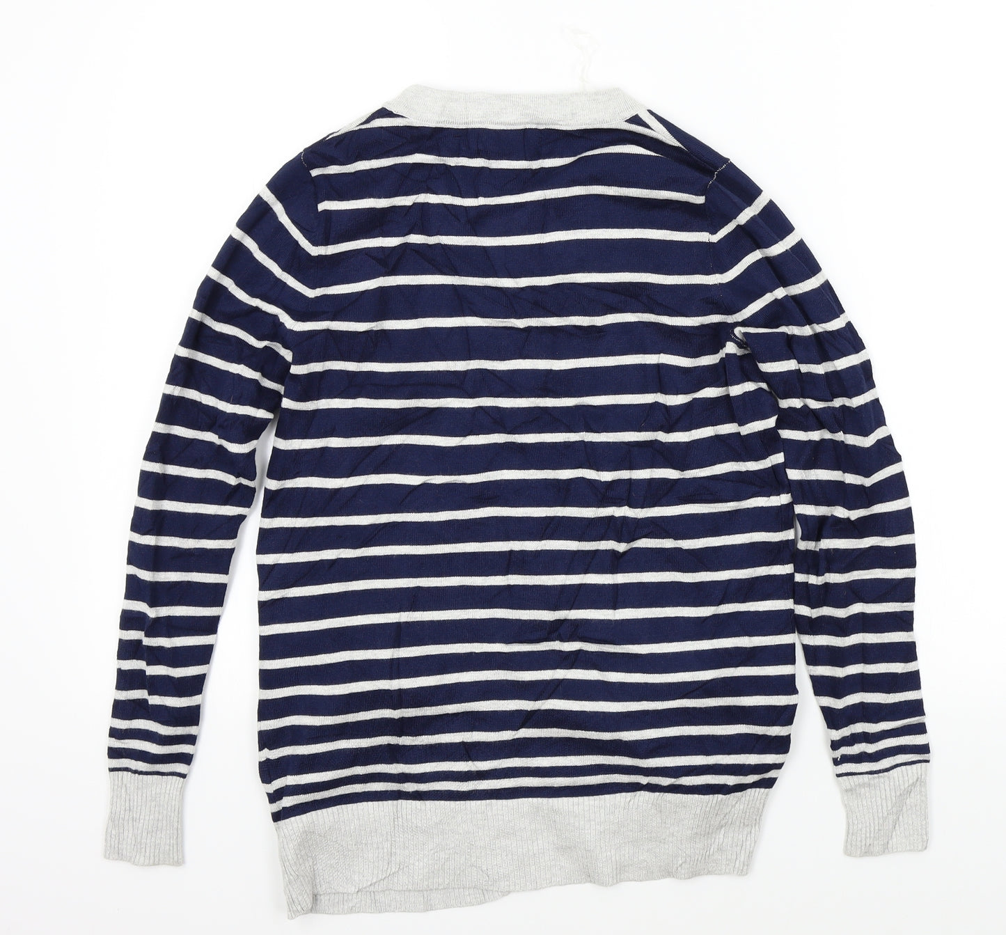 InTown Womens Blue Striped  Cardigan Jumper Size S
