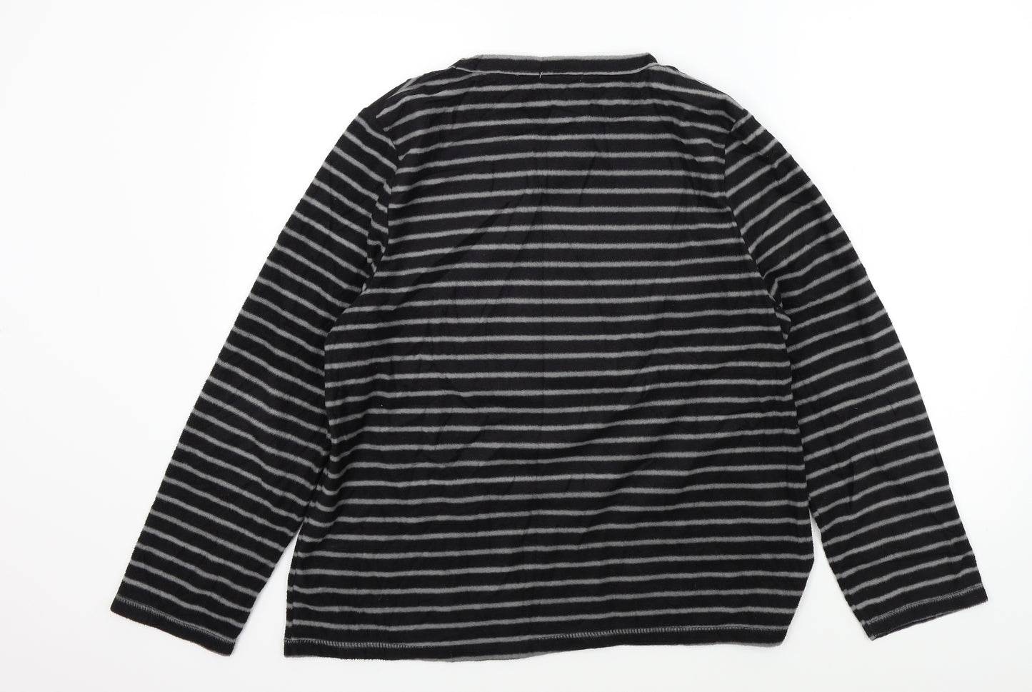 Original Essentials Womens Black Striped  Pullover Jumper Size M