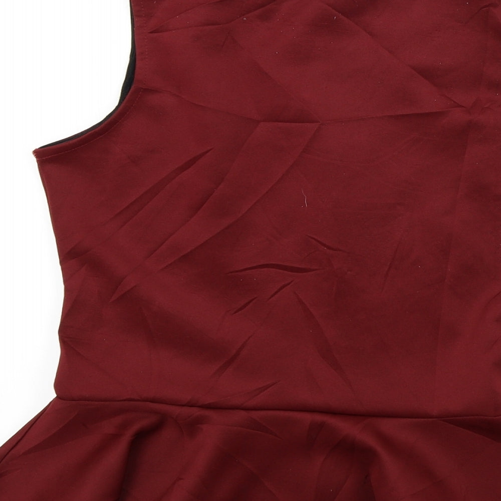 Vouley Vous Womens Red   Basic T-Shirt Size 12