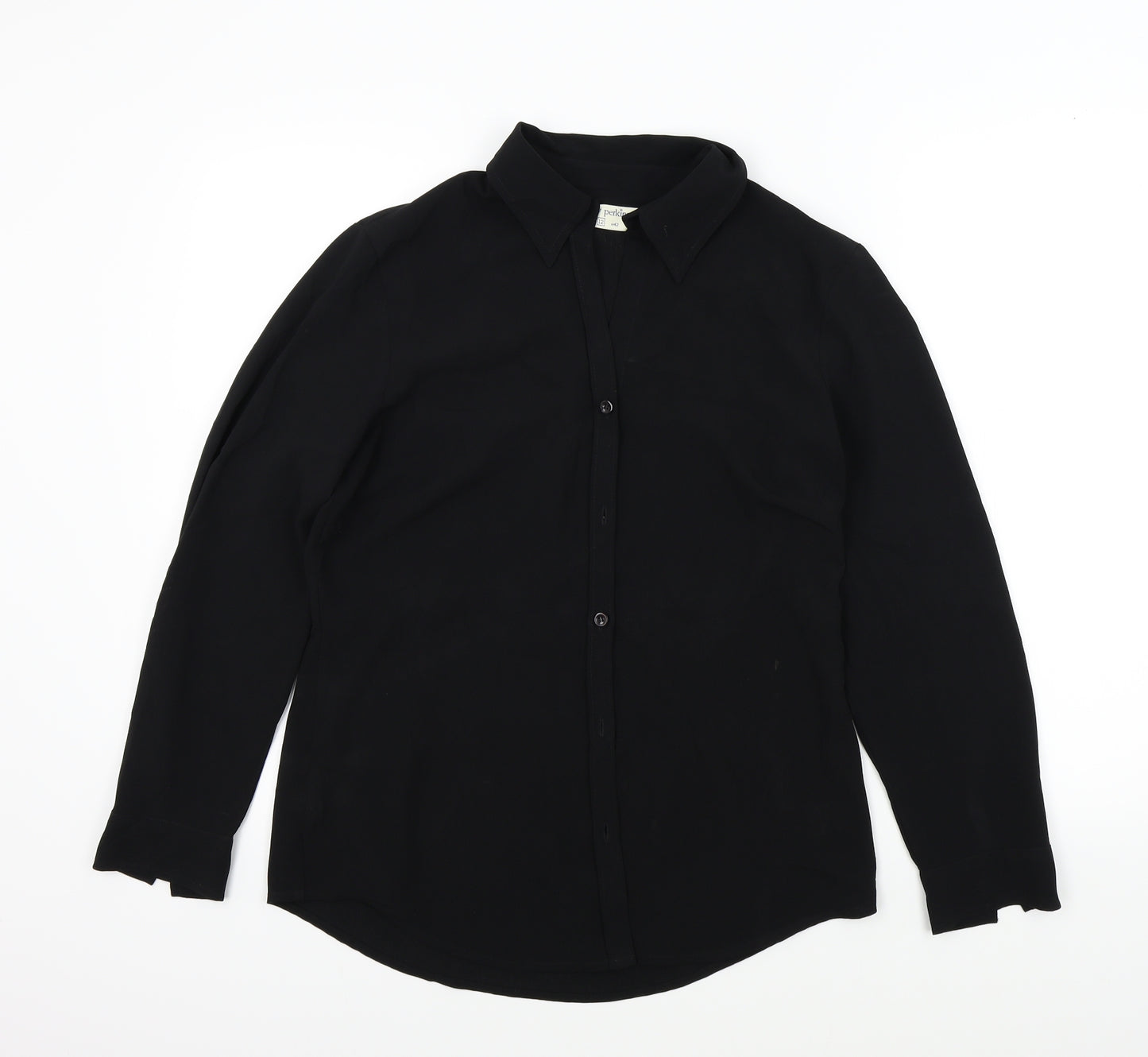 Dorothy Perkins Womens Black   Basic Button-Up Size 12