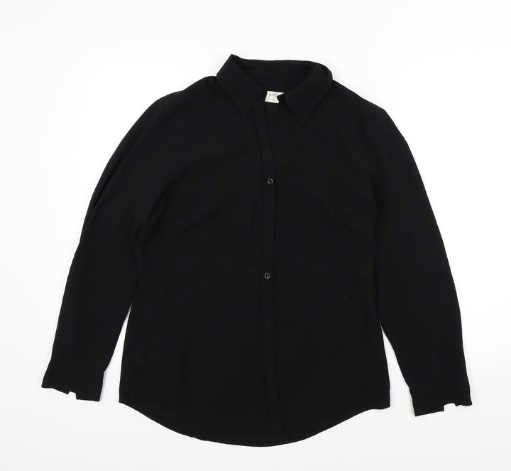 Dorothy Perkins Womens Black   Basic Button-Up Size 12