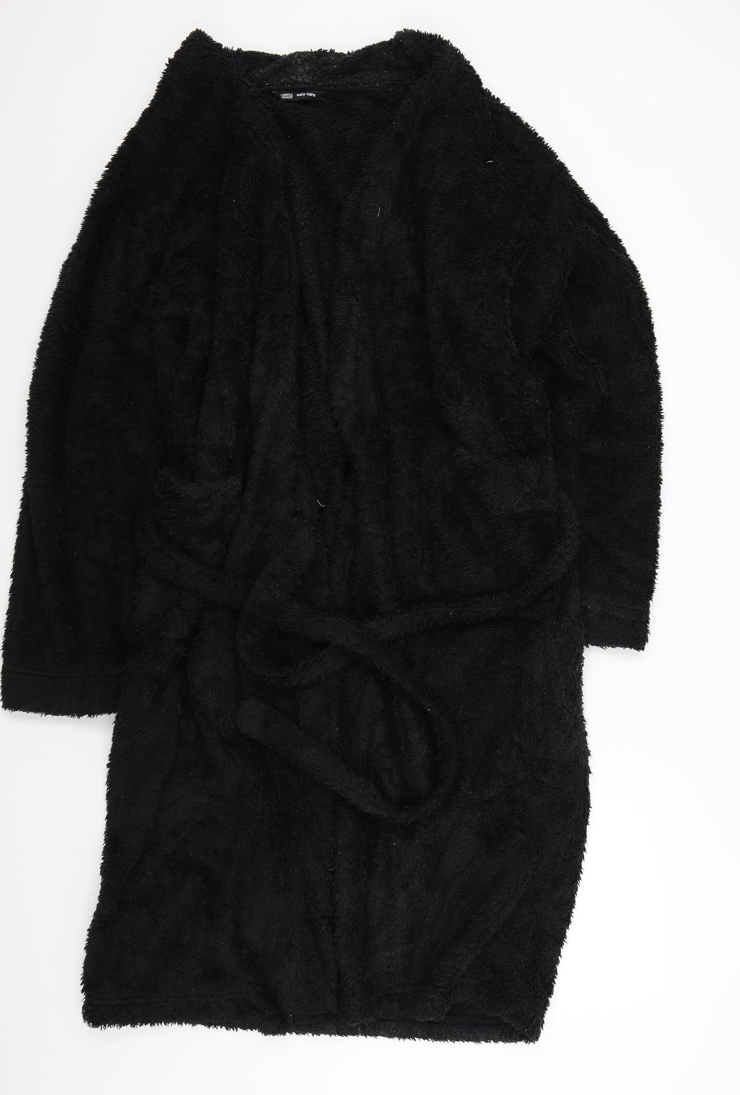 M&S Mens Black Colourblock   Robe Size S