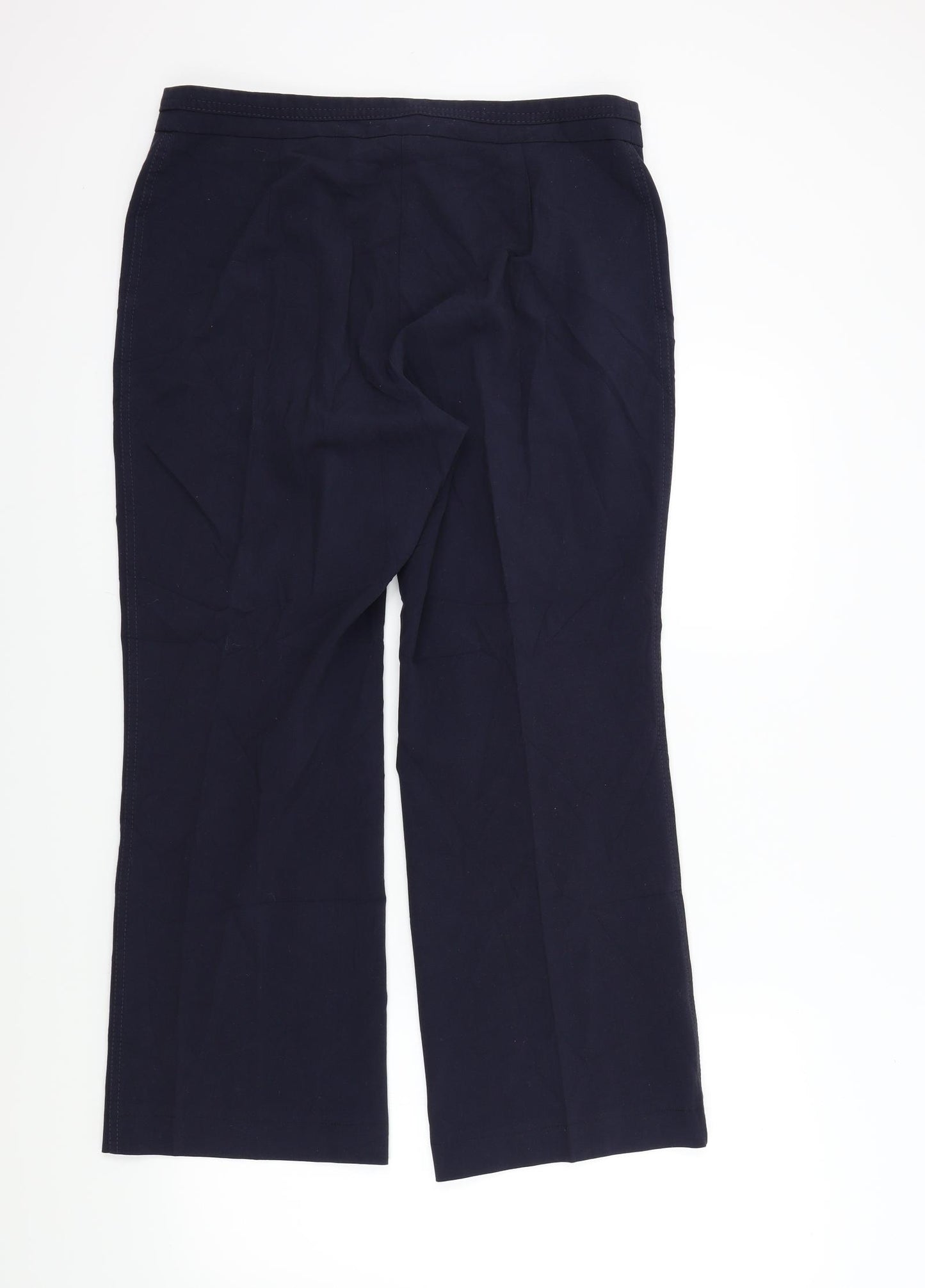 M&S Womens Blue   Trousers  Size 16 L26 in