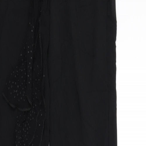 M&S Womens Black   Trousers  Size 8 L32 in