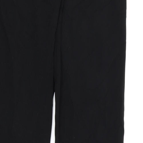 M&S Womens Black   Trousers  Size 8 L32 in