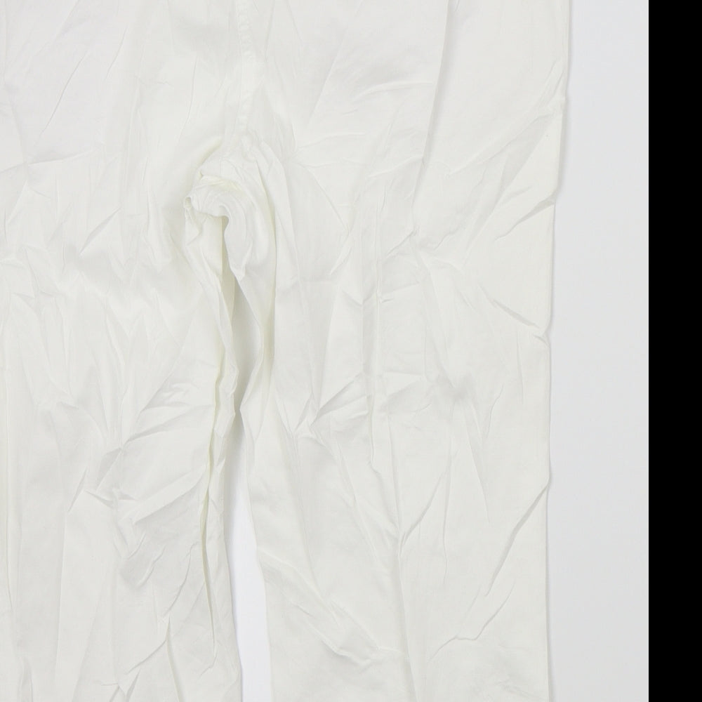 Debenhams Womens White   Trousers  Size 14 L21 in
