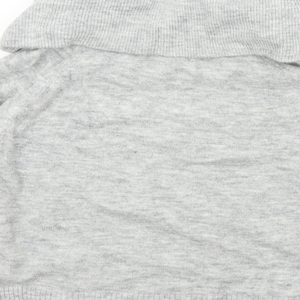 H&M Womens Grey   Pullover Jumper Size S