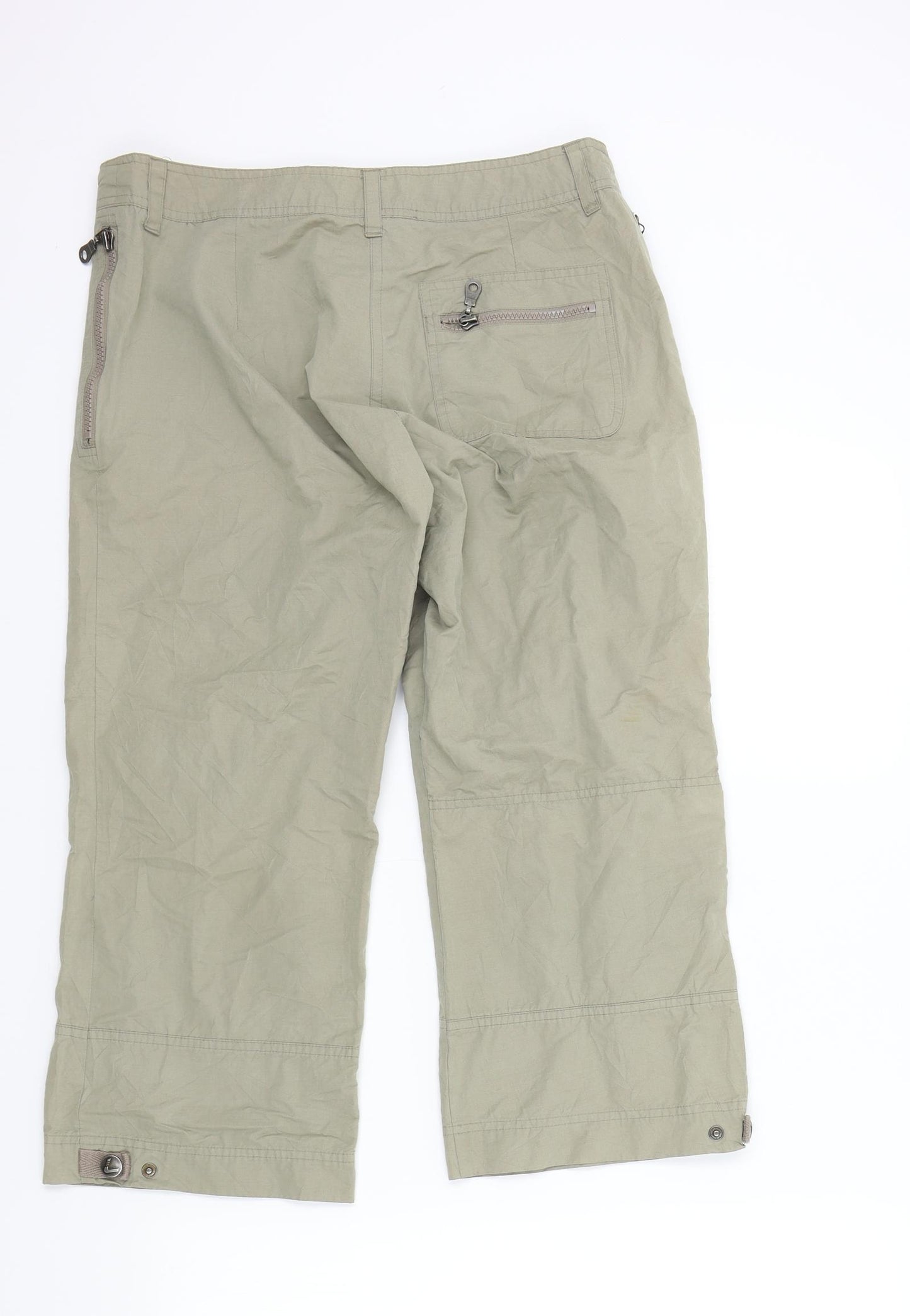 H&M Womens Beige   Trousers  Size 12 L21 in