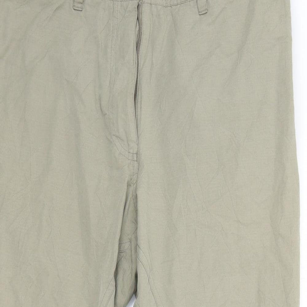 H&M Womens Beige   Trousers  Size 12 L21 in