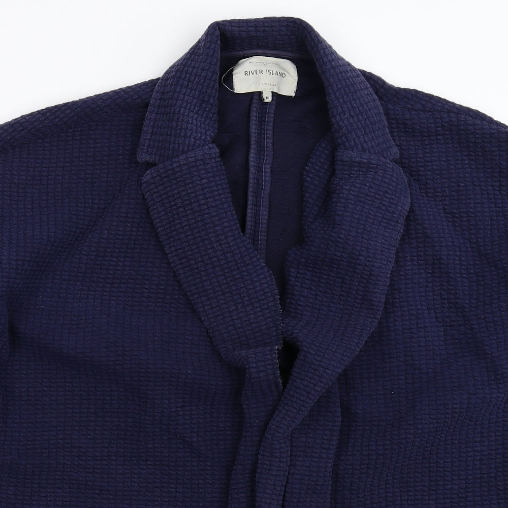 River Island Womens Blue   Jacket Blazer Size 18