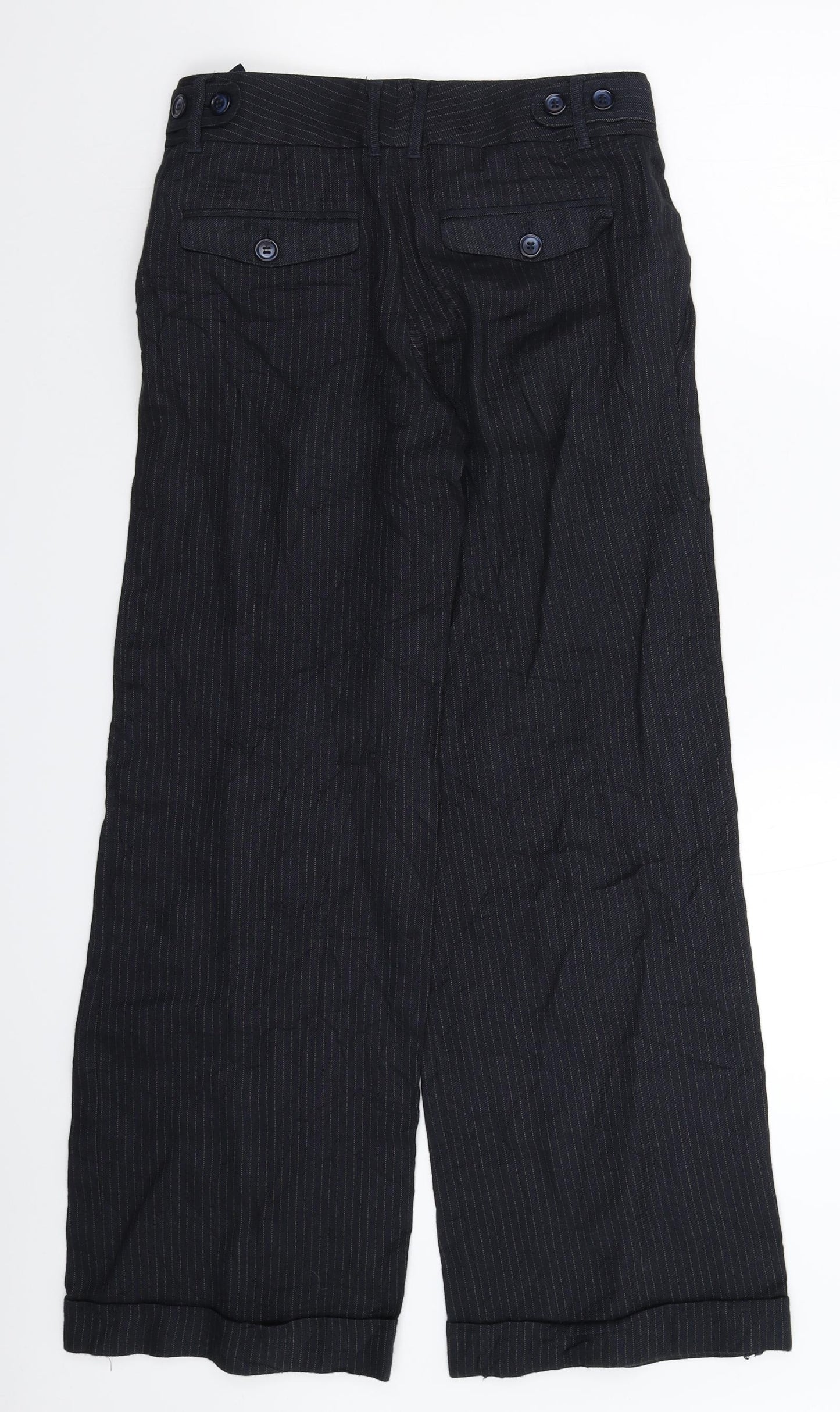 French Connection Womens Blue Striped  Trousers  Size 6 L28 in